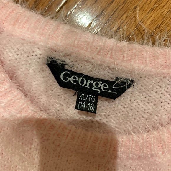 Sequin Reindeer Eyelash Sweater women XS/child XL NWOT - Picture 6 of 7